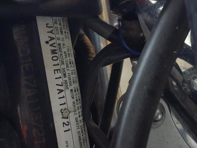 JYAVM01E17A113721 - 2007 YAMAHA XVS650 MAROON photo 10