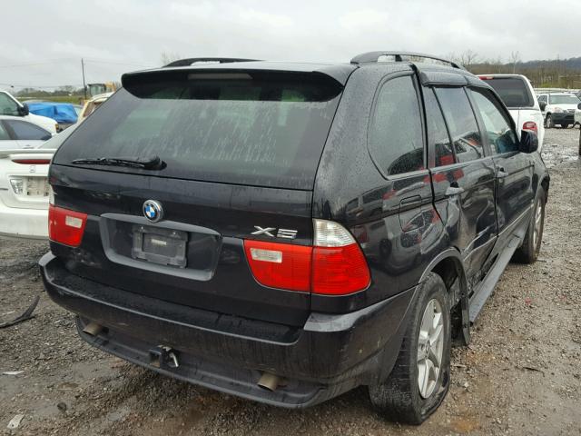 5UXFA13525LY00131 - 2005 BMW X5 3.0I BLACK photo 4