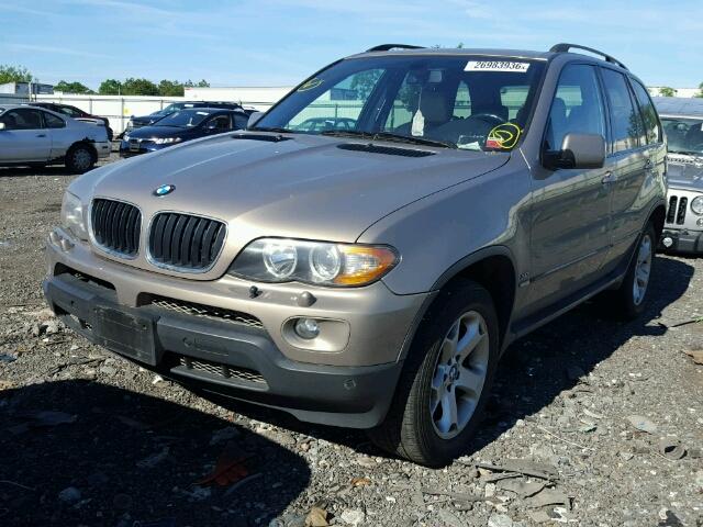 5UXFA13576LY44904 - 2006 BMW X5 3.0I BROWN photo 2