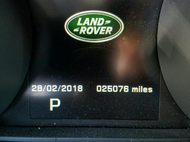 SALWR2VF4FA516138 - 2015 LAND ROVER RANGE ROVE BLACK photo 8