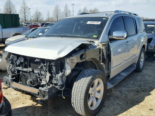 5N1AA0NC8BN609973 - 2011 NISSAN ARMADA SV SILVER photo 2