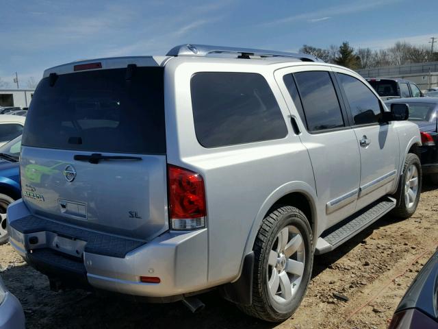 5N1AA0NC8BN609973 - 2011 NISSAN ARMADA SV SILVER photo 4