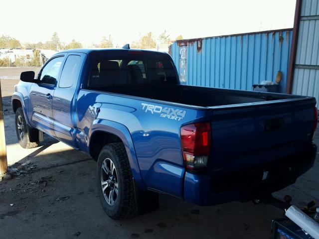 5TFSZ5AN5GX003452 - 2016 TOYOTA TACOMA ACC BLUE photo 3