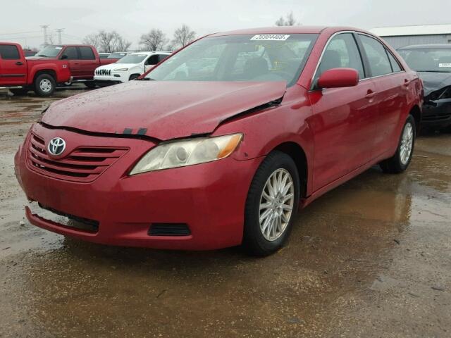 4T4BE46K18R040927 - 2008 TOYOTA CAMRY CE RED photo 2