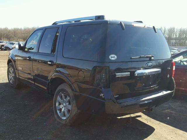 1FMFU205X8LA88180 - 2008 FORD EXPEDITION BLACK photo 3