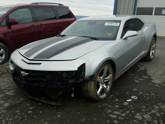 2G1FT1EW6A9220490 - 2010 CHEVROLET CAMARO SS SILVER photo 2