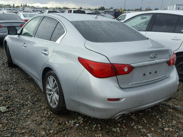 JN1BV7AP5FM344152 - 2015 INFINITI Q50 BASE SILVER photo 3