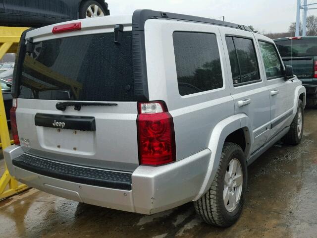 1J8HG48KX7C700959 - 2007 JEEP COMMANDER SILVER photo 4