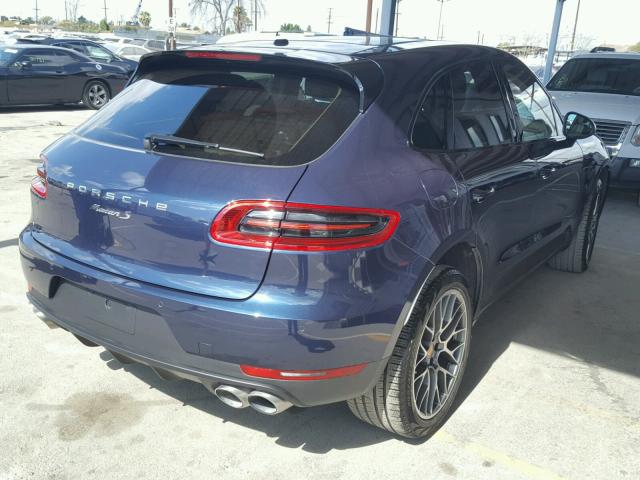 WP1AB2A58GLB54158 - 2016 PORSCHE MACAN S BLUE photo 4