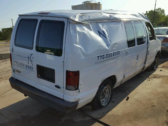 1FTRE14W24HB19530 - 2004 FORD ECONOLINE WHITE photo 4