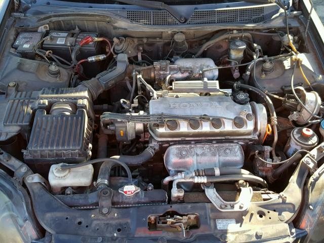 1HGEJ8244YL074793 - 2000 HONDA CIVIC EX შავი ფოტო 7