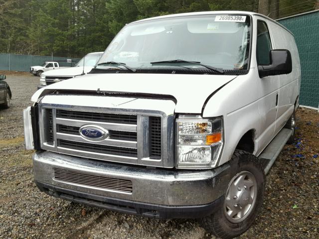 1FTNE2EW7ADA28968 - 2010 FORD ECONOLINE WHITE photo 2