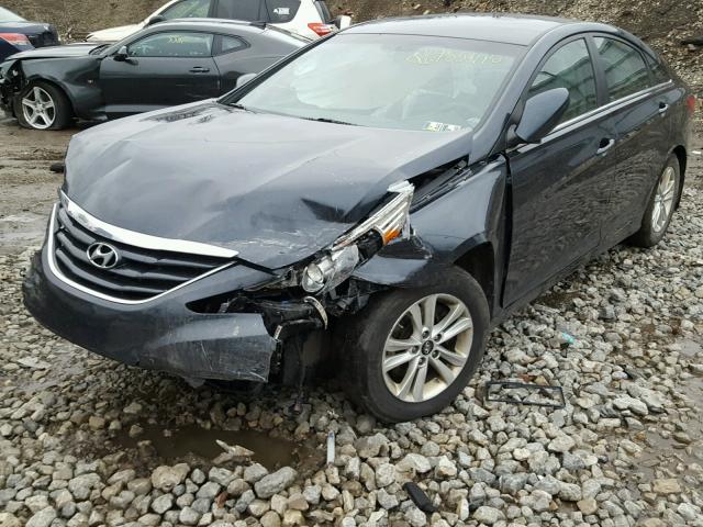 5NPEB4AC2DH651655 - 2013 HYUNDAI SONATA GLS BLUE photo 2