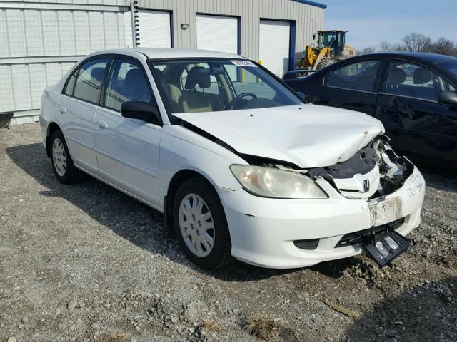 1HGES16594L007754 - 2004 HONDA CIVIC LX WHITE photo 1