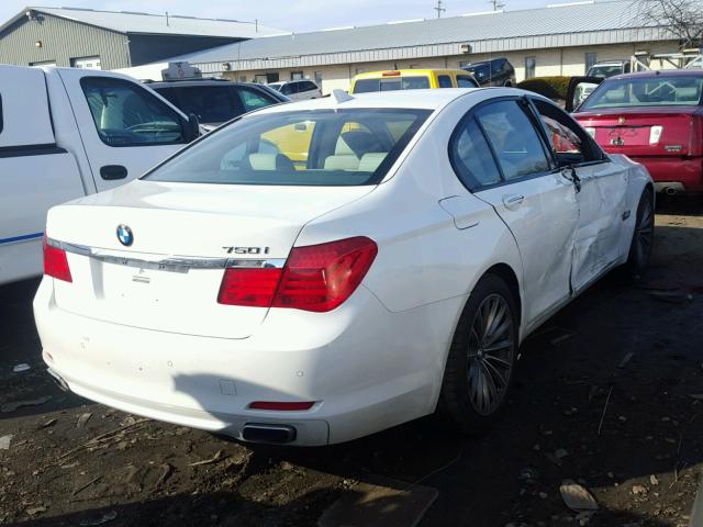 WBAKA83559CY34771 - 2009 BMW 750 I WHITE photo 4