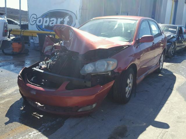 2T1BR32E25C423801 - 2005 TOYOTA COROLLA CE MAROON photo 2