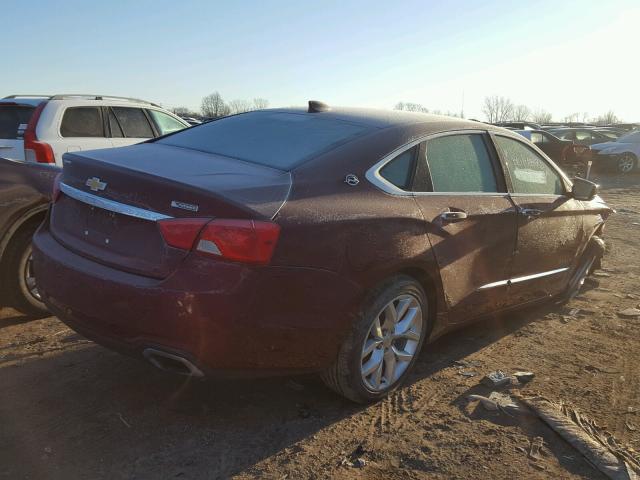 2G1145S34H9131309 - 2017 CHEVROLET IMPALA PRE BURGUNDY photo 4