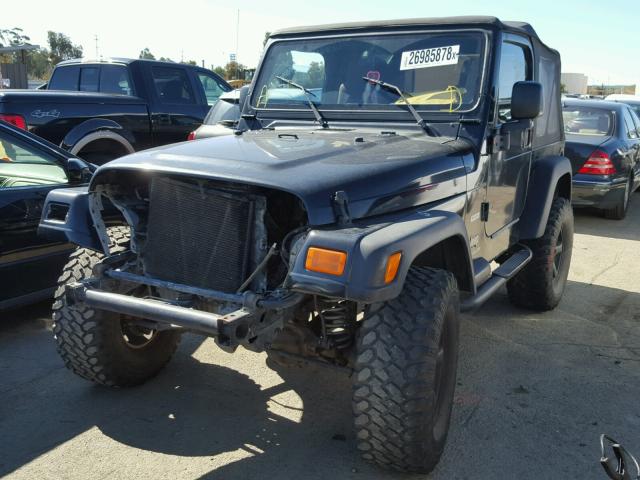 1J4FA39S24P738242 - 2004 JEEP WRANGLER X BLACK photo 2