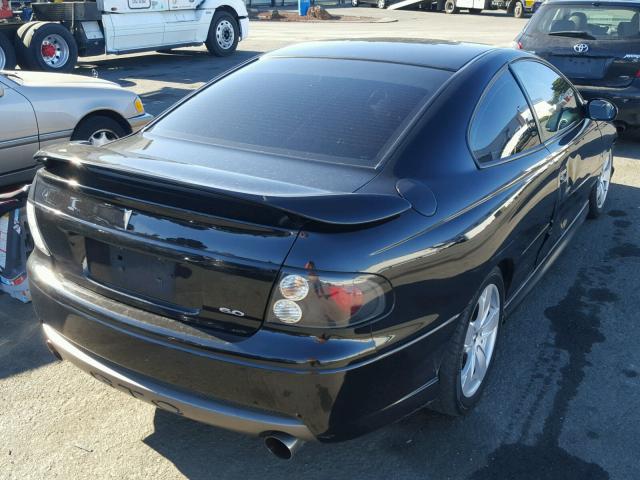 6G2VX12U05L386083 - 2005 PONTIAC GTO BLACK photo 4