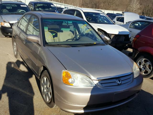 2HGES26731H593402 - 2001 HONDA CIVIC EX ოქროსფერი ფოტო 1