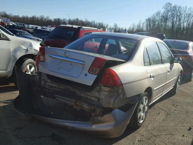 2HGES26731H593402 - 2001 HONDA CIVIC EX ოქროსფერი ფოტო 4