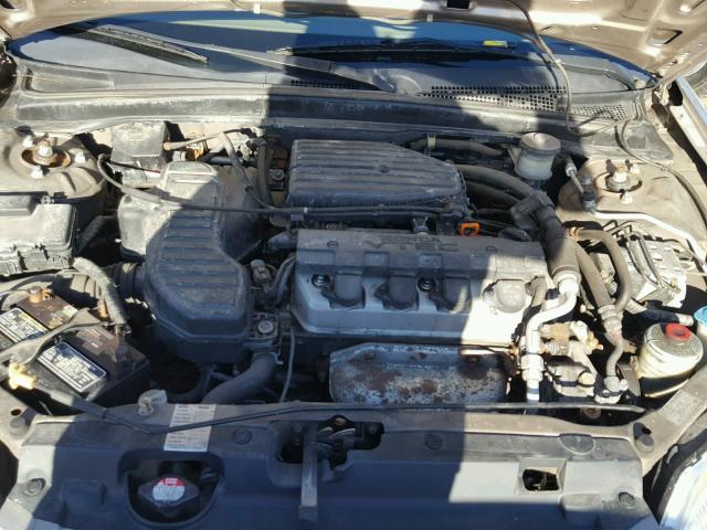 2HGES26731H593402 - 2001 HONDA CIVIC EX ოქროსფერი ფოტო 7