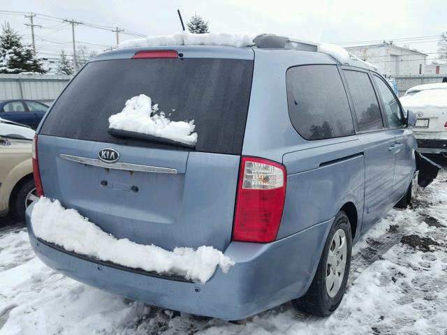 KNDMG4C33A6330188 - 2010 KIA SEDONA LX BLUE photo 4