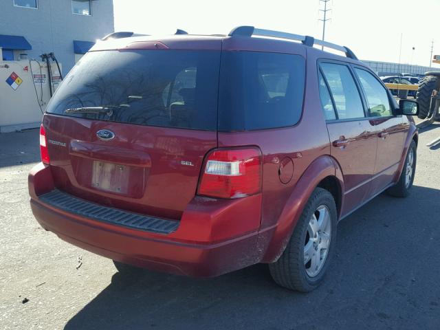 1FMDK031X7GA30491 - 2007 FORD FREESTYLE RED photo 4