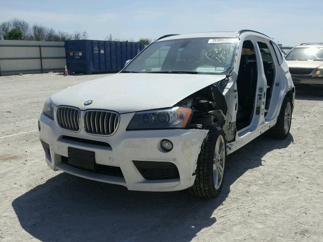 5UXWX7C55E0E76193 - 2014 BMW X3 XDRIVE3 WHITE photo 2