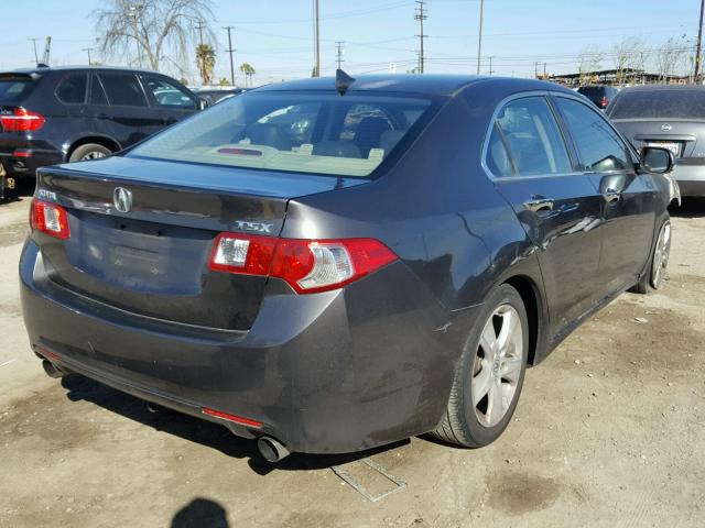 JH4CU26699C029080 - 2009 ACURA TSX GRAY photo 4