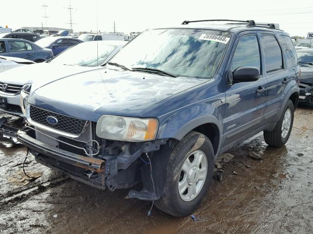 1FMCU04121KB70043 - 2001 FORD ESCAPE XLT BLUE photo 2