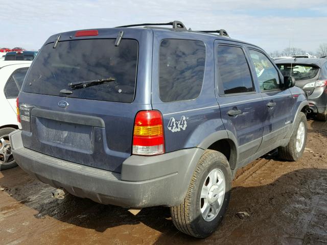 1FMCU04121KB70043 - 2001 FORD ESCAPE XLT BLUE photo 4