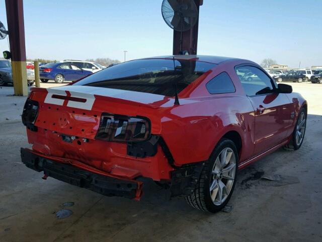 1ZVBP8CF0E5222676 - 2014 FORD MUSTANG GT RED photo 4