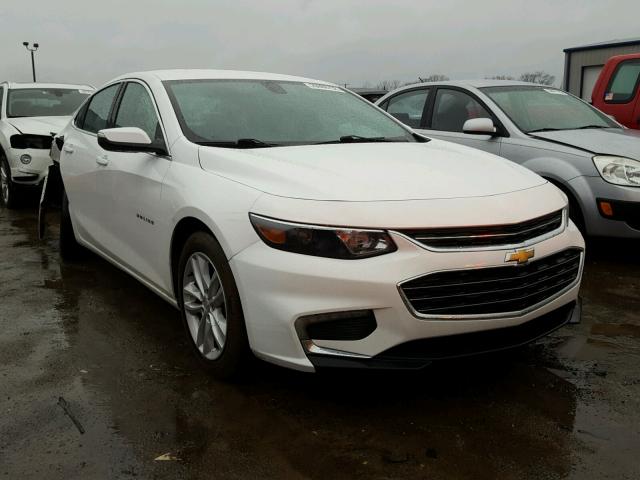 1G1ZE5ST0GF308105 - 2016 CHEVROLET MALIBU LT WHITE photo 1