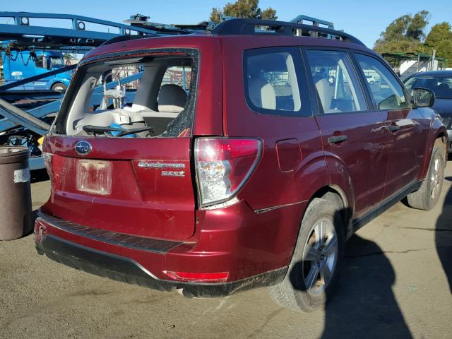 JF2SHABC1CH441092 - 2012 SUBARU FORESTER 2 RED photo 4