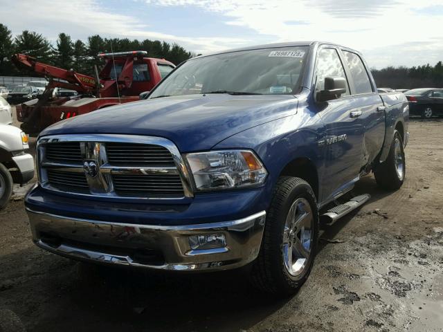 1D7RV1CT3BS517617 - 2011 DODGE RAM 1500 BLUE photo 2