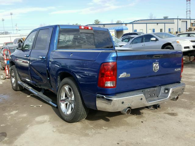 1D7RV1CT3BS517617 - 2011 DODGE RAM 1500 BLUE photo 3