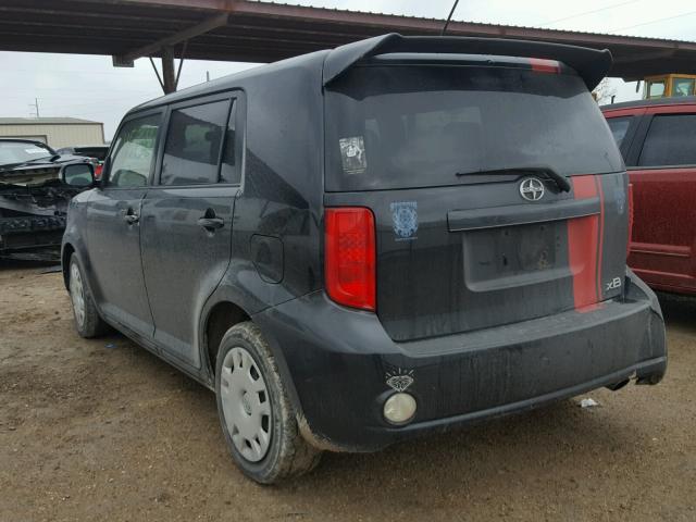 JTLZE4FE2A1114780 - 2010 TOYOTA SCION XB BLACK photo 3