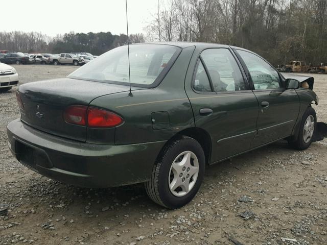 1G1JC524717212050 - 2001 CHEVROLET CAVALIER B GREEN photo 4