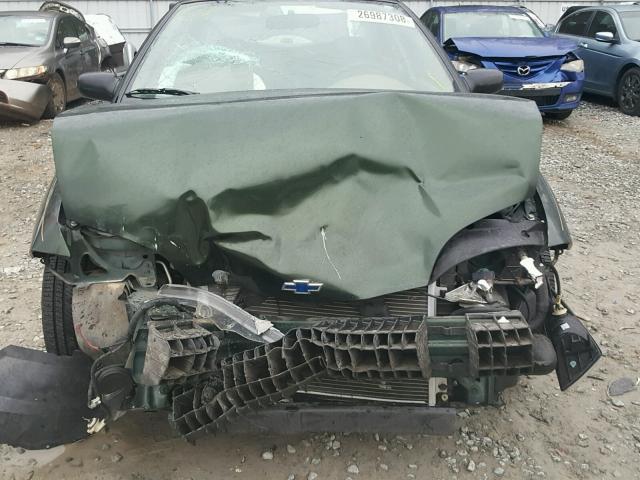 1G1JC524717212050 - 2001 CHEVROLET CAVALIER B GREEN photo 9