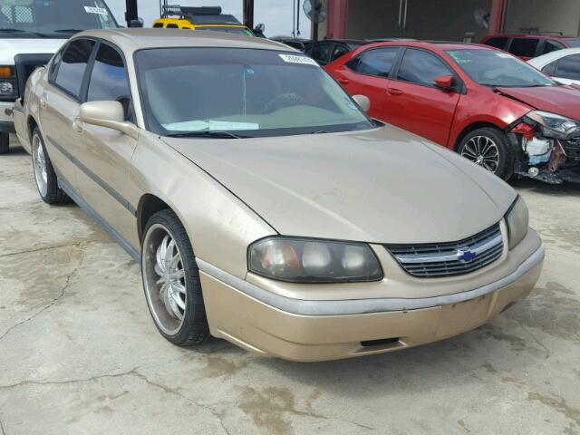 2G1WF52E749437240 - 2004 CHEVROLET IMPALA TAN photo 1