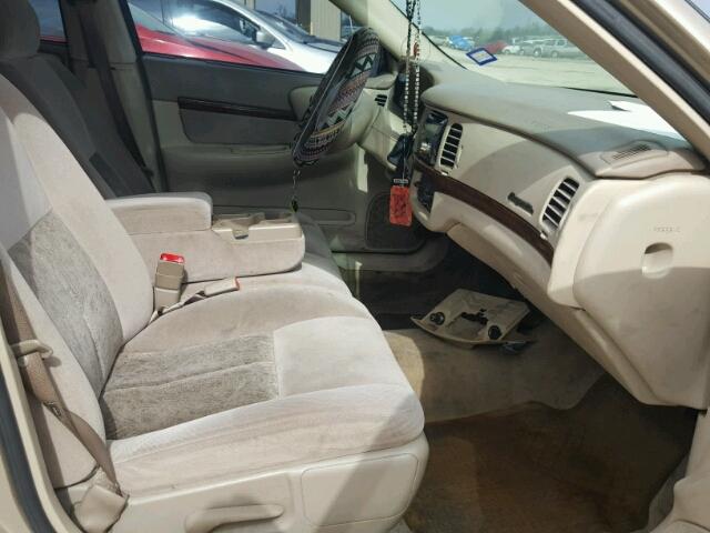 2G1WF52E749437240 - 2004 CHEVROLET IMPALA TAN photo 5