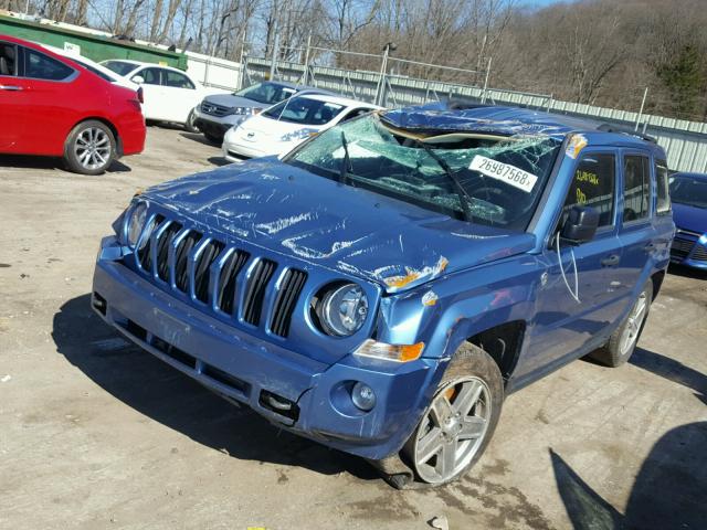 1J8FF28W07D395046 - 2007 JEEP PATRIOT SP BLUE photo 2