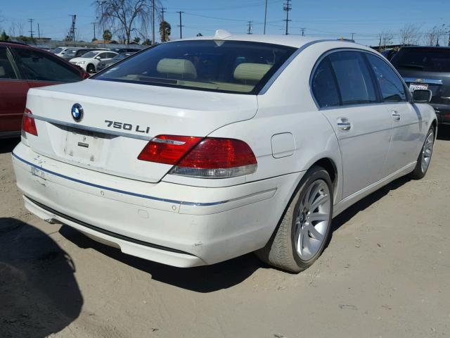 WBAHN83566DT35126 - 2006 BMW 750 LI WHITE photo 4