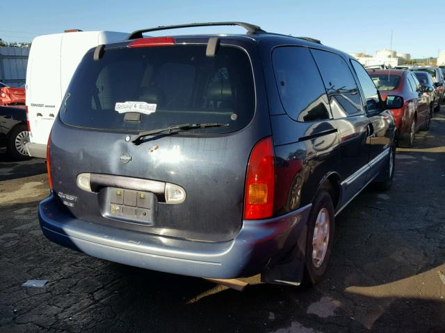 4N2XN11T8XD813472 - 1999 NISSAN QUEST SE BLUE photo 4