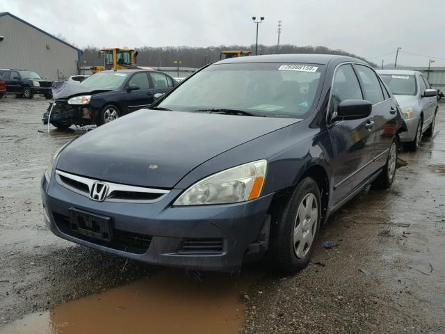 3HGCM56466G705657 - 2006 HONDA ACCORD LX BLUE photo 2