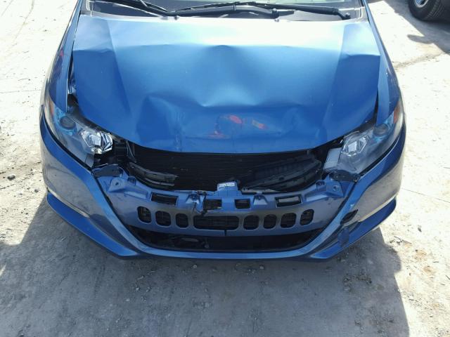 JHMZE2H74AS032976 - 2010 HONDA INSIGHT EX BLUE photo 9