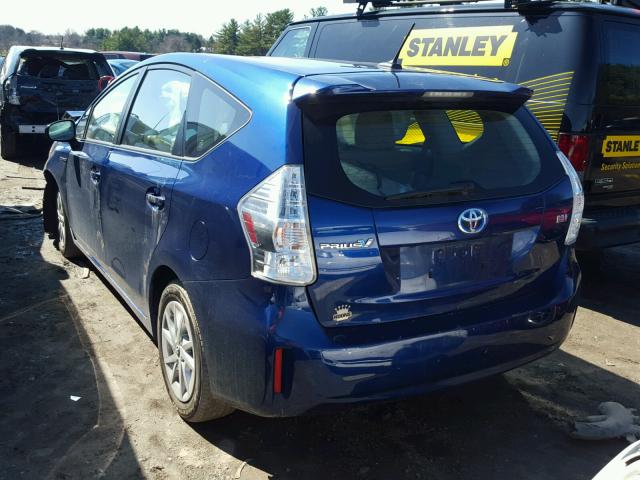 JTDZN3EU5D3269279 - 2013 TOYOTA PRIUS V BLUE photo 3