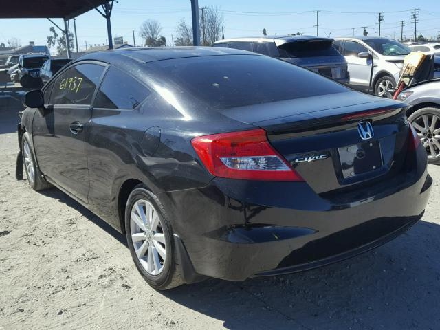 2HGFG3B82CH521443 - 2012 HONDA CIVIC EX შავი ფოტო 3