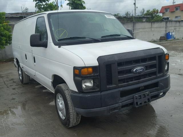 1FTNE1EW6ADA78402 - 2010 FORD ECONOLINE WHITE photo 1